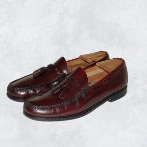 GH Bass & Co Weejuns Mens Sz 11.5 Burgundy Tassel Loafers Dress Shoes